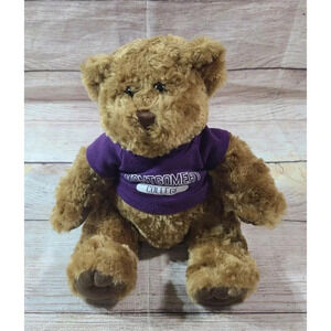 Chelsea Teddy Bear Co Plush Montgomery College Bear Stuffed Animal Brown 8"